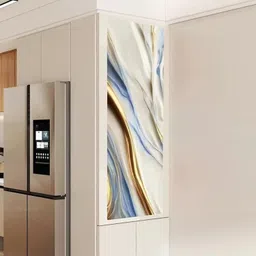 shreeji sqaure Vinyl Abstract Blue Wallpaper image 2