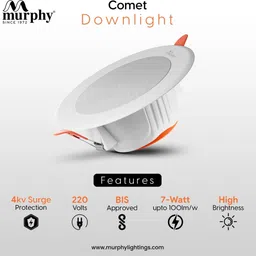 murphy 7W Comet 3-in-1 Round LED Conceal Panel Light (Red/Blue/Pink) – Pack of 2 Ceiling Light Ceiling Lamp image 3