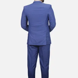 gargian master cut Men Coat Pant Set Solid Suit image 2