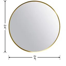 krelix Round Wall Mounting Mirror with Light 24X24 inch Bathroom Mirror-picture-21