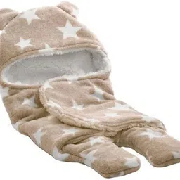 aakriti Printed Single Hooded Baby Blanket for Heavy Winter image 2