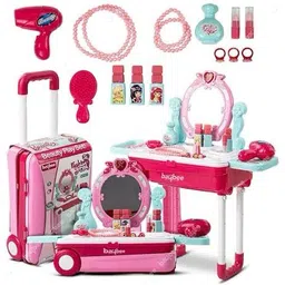 authfort Pretend Play Kids Vanity Set, Beauty Princess Dressing Table-picture-25
