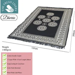 the fresh livery Black Cotton Carpet image 2