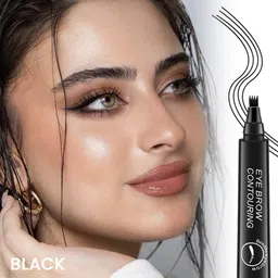 etezaxist waterproof eyebrow pencil with spoolie dark brown smudge-proof & long lasting-picture-10