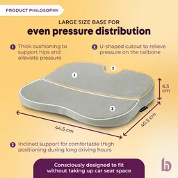 betterhood Grey Memory Foam image 4