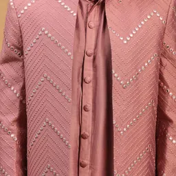 VASTRAMAY Embroidered, Embellished Sherwani image 3