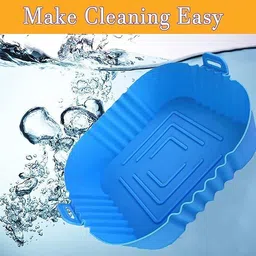 keitsi Air Fryer Liners Reusable Square Air Fryer Accessories Silicone Airfryer Tray image 2