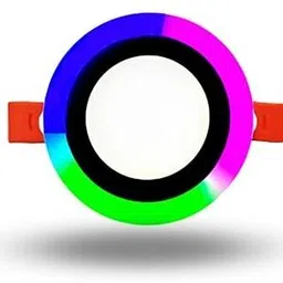 bellgrey +3 Watt White+Multi Color Round LED Panel Light Side 3D Effect Light Recessed Ceiling Lamp-picture-17