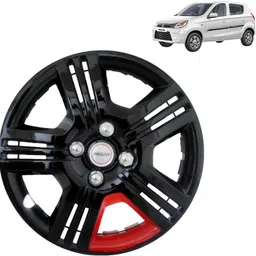 prigan Alto 800 STD VTEC Black Red 12 INCH Wheel Cover For Maruti Alto 800 STD-picture-12