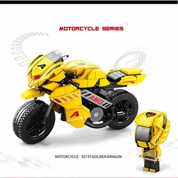 vaniha Off-Road Motorcycle 286Pcs Building Blocks for Kids, Building Toy Motorcycle Set-picture-47