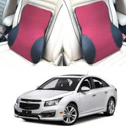 oshotto Black, Red Fabric, Leatherite Car Pillow Cushion for Chevrolet-picture-33
