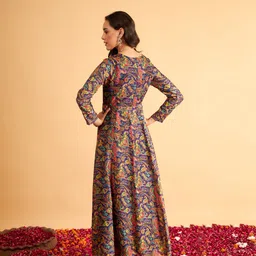 shae by sassafras Women Fit and Flare Multicolor Maxi/Full Length Dress image 5