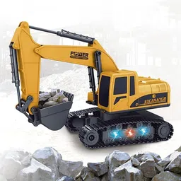 jilani 6-Channel RC Excavator Toy for Kids | Remote Control with Alloy Arm image 1