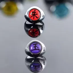 paultrends anime naruto ring | itachi and obito akatsuki ring | itachi akatsuki ring Enamel Ring-picture-23