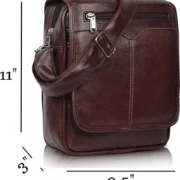 stylike Brown Men Sling Bag Link image 2