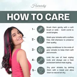 hairarchy Pink Clip-In Streak 16 Inch Hair Extension image 4