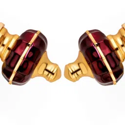 ghazian Maroon, Gold Curtain Knobs, Rod Rail Bracket Metal image 2