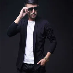 urmila fashion Men Solid Round Neck Black Sweater-picture-41