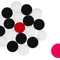 ''High Class Plastic Coins, 20 Carrom coins with 1 Striker FOR CARROM BOARD Carrom Pawns-image-50