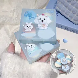 auquest Gege Bear Cute And Cloud Feeling Powder Puff Set image 3