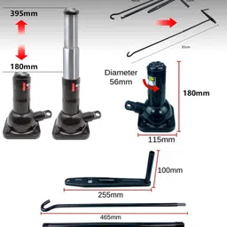 rkpsp Heavy Duty 2Ton Spiral/Screw Vehicle Lifing Jack Universal For Fluence Renault Vehicle Jack Stand image 4