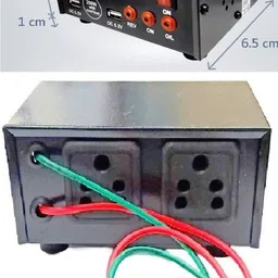 goodsbazaar 24V DC to 220V AC Converter 24 Volt DC to AC Inverter SMPS Power Supply Adaptor Dual Voltage use 12-24 Volt DC to 220 Volt AC with Dual USB + Dual AC Sockets Square Wave Inverter image 4