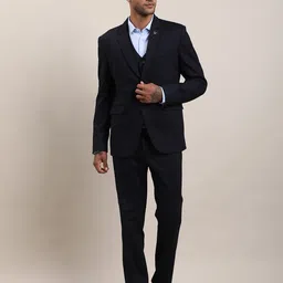 turtle Men Three Piece Suits Self Design Suit-picture-15
