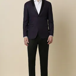 allen solly Men Single Breasted - 2 button Printed Suit-picture-40