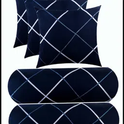 jayog enterprise Microfibre Bolster Pack of 5 Geometric 3 CUSHION 2 BOLSTER-picture-22