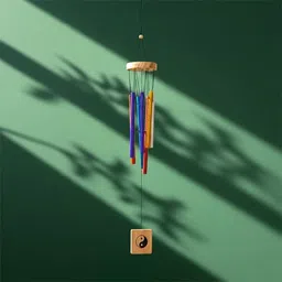 global reach Feng Shui Wind Chime with 7 Pipes Perfect for Indoor & Outdoor use Steel Windchime image 3