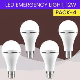 sacro 12W Rechargeable Inverter LED Bulb with Upto 4H.Power Cut Lighting Pack of_4O84 4 hrs Bulb Emergency Light-picture-26
