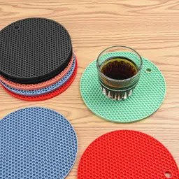axiline Trivets Mats for Hot Pots and Pans,Silicone Multi Purpose Heat Resistant silicon bruses Trivet image 2