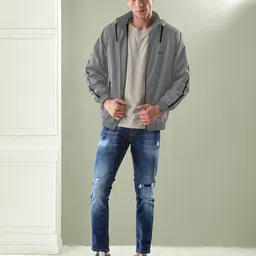 Lux Venus Solid Men Wind Cheater image 5