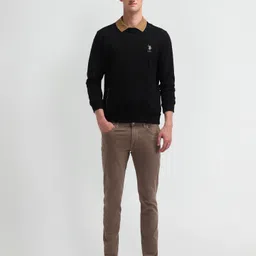 u.s. polo assn. Men Full Sleeve Solid Sweatshirt image 3