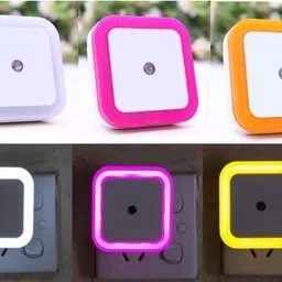 Pack of 3 0.5W LED Sensor Night Light Lamp Multicolor Night Lamp-image-76