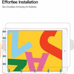 MOBIVIILE Edge To Edge Tempered Glass for APPLE iPad 9th Gen 10.2 inch image 4