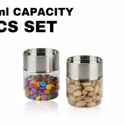 shubhi Plastic, Steel Tea Coffee & Sugar Container - 300 ml image 3