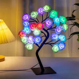 xergy Rose Tree Lights Lamp, 24 LED Rose Flower Tree USB Operated for Table Lamp image 2