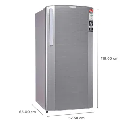 Godrej Edge Neo 192 Litres 5 Star Direct Cool Single Door Refrigerator with Turbo Cooling Technology (RD EDGE NEO 207E 53 THI, Jet Steel) image 3