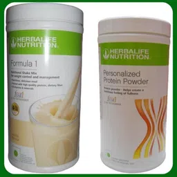 Formula 1 Shake Mix - Vanilla Flavor With Personalized Protein Powder 400 Gram Plant-Based Protein-image-9