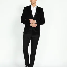 peter england Men Single Breasted Solid Suit image 1