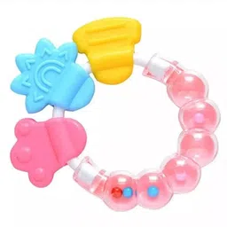 kelson BPA Free Silicone Teether with Rattle Handle Teether-picture-14