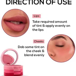 urbanfox 3 in 1 Lip & Cheek Stain Eye Shadow Cheek Makeup Blush image 5