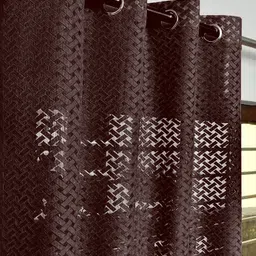 fabrilia 152 cm (5 ft) Net Semi Transparent Window Curtain (Pack Of 2)-picture-11