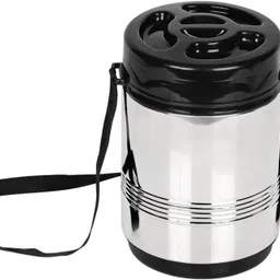 ideal prime Leak Proof Stainless Steel insulated 4 Container Lunch box for Office Travel 4 Containers Lunch Box image 2