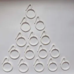 m fabrics White Curtain Rings Metal image 4