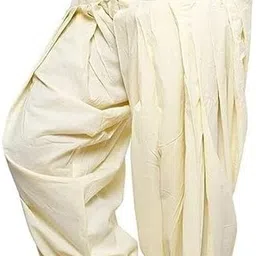 anijais Pure Cotton Solid Women ["Beige"] Salwar image 1