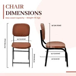 goyalson Executive Leatherette Office Visitor Chair image 3