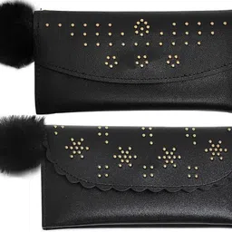 mahabal Casual, Party, Formal Black, Black Clutch image 1