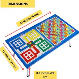 stepping stones Ludo snakes ladders game 2 in 1 lapttop study table game educational board game Educational Board Games image 3
